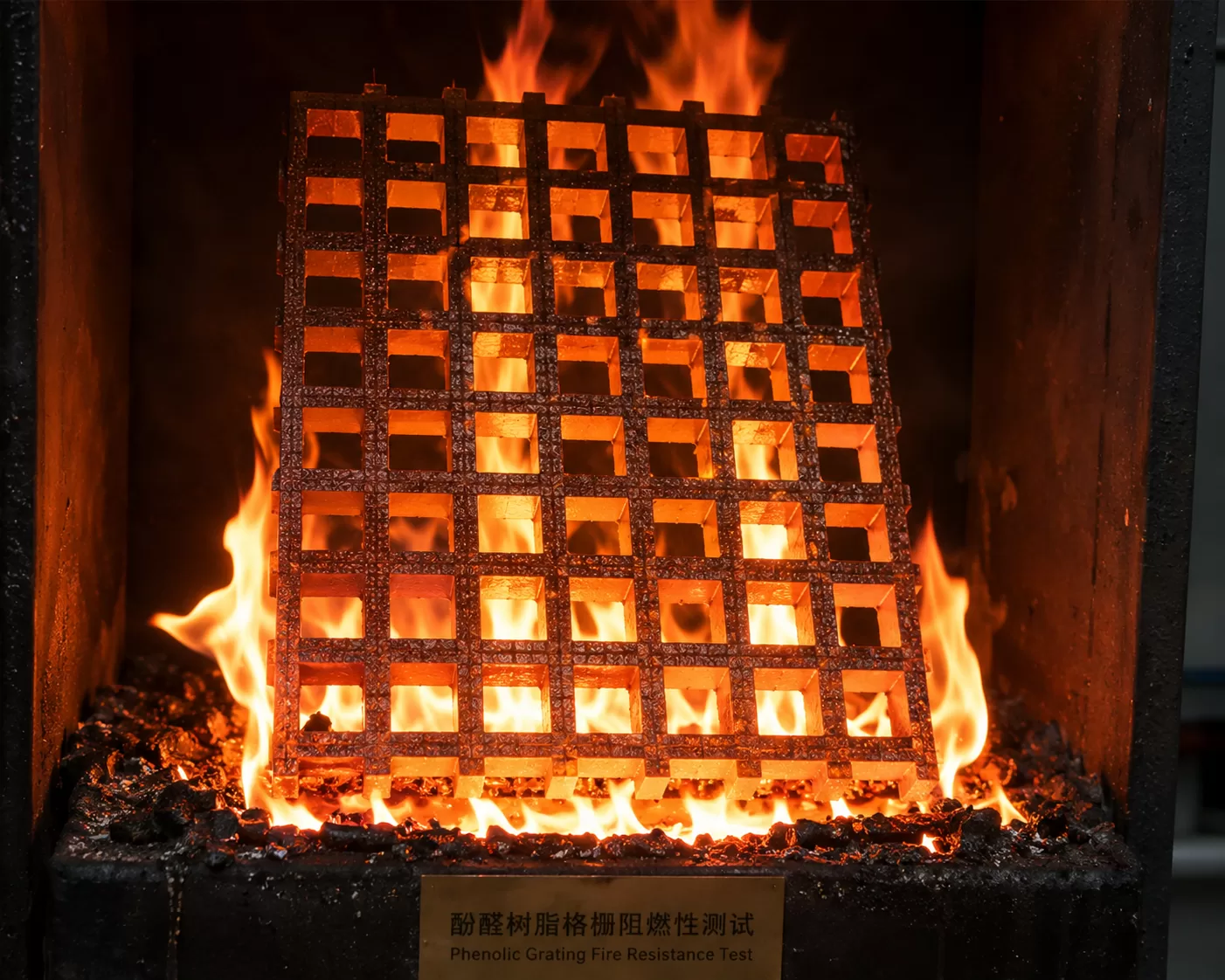 酚醛在火中燃烧1